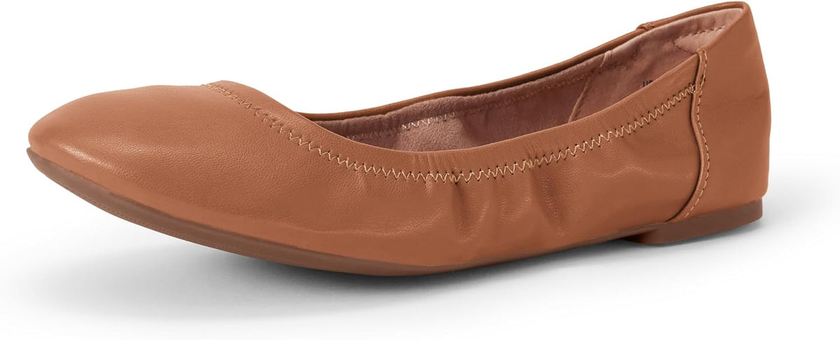 Women's Comfortable Round Toe Ballet Flats, Cushioned Memory Foam