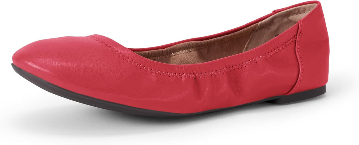 Women's Comfortable Round Toe Ballet Flats, Cushioned Memory Foam