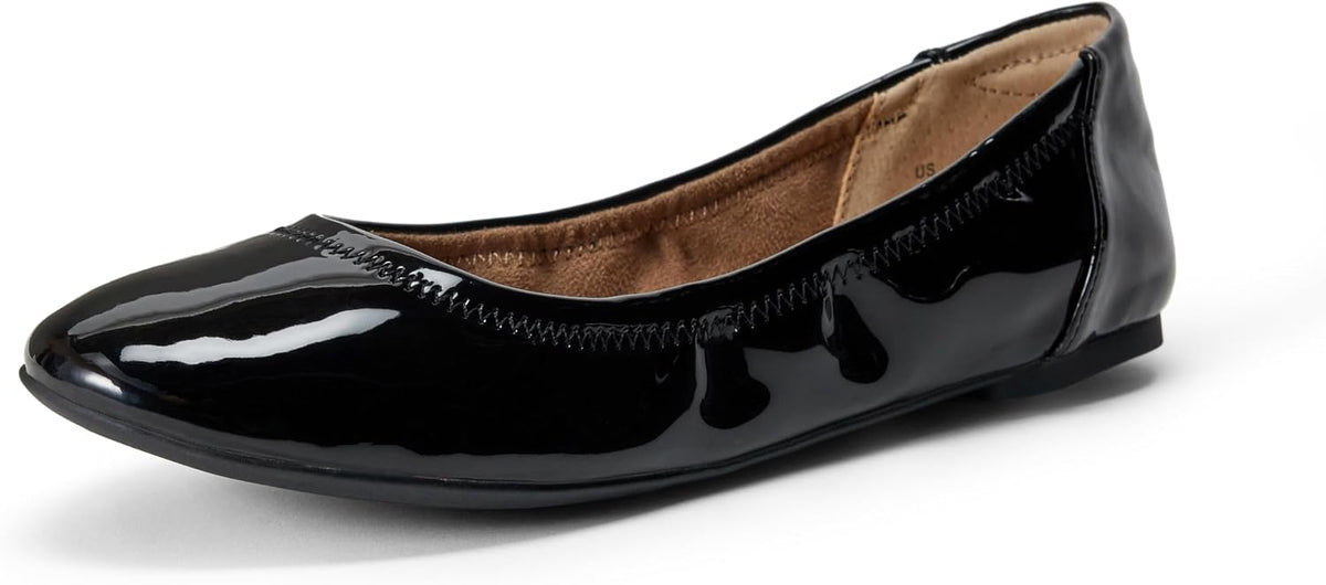 Women's Comfortable Round Toe Ballet Flats, Cushioned Memory Foam