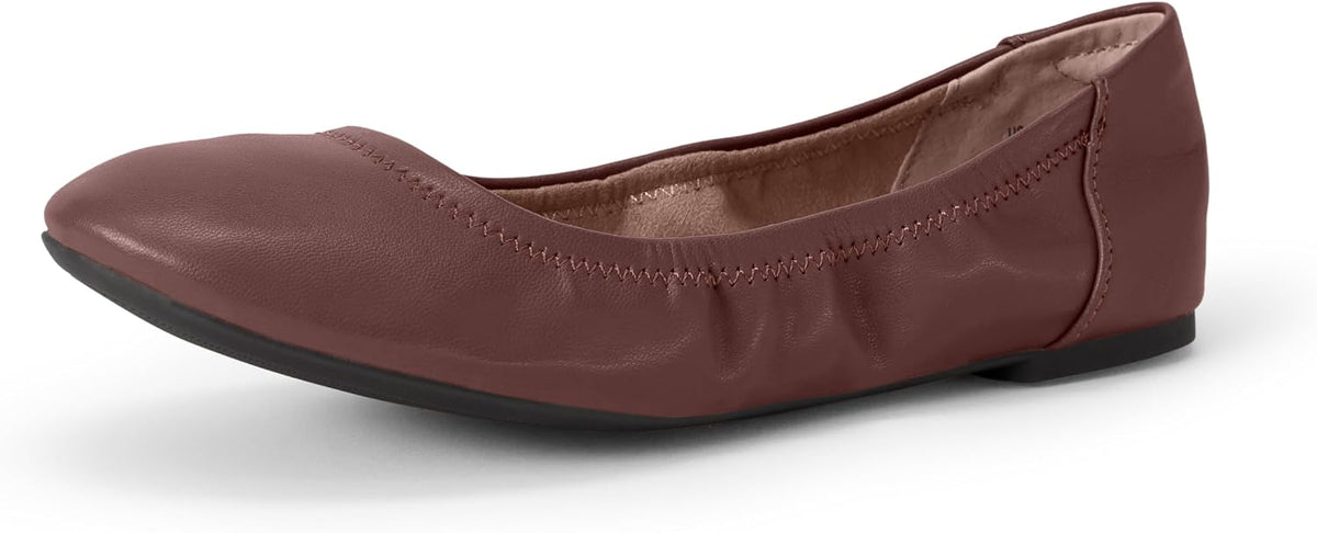 Women's Comfortable Round Toe Ballet Flats, Cushioned Memory Foam