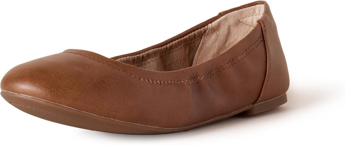 Women's Comfortable Round Toe Ballet Flats, Cushioned Memory Foam