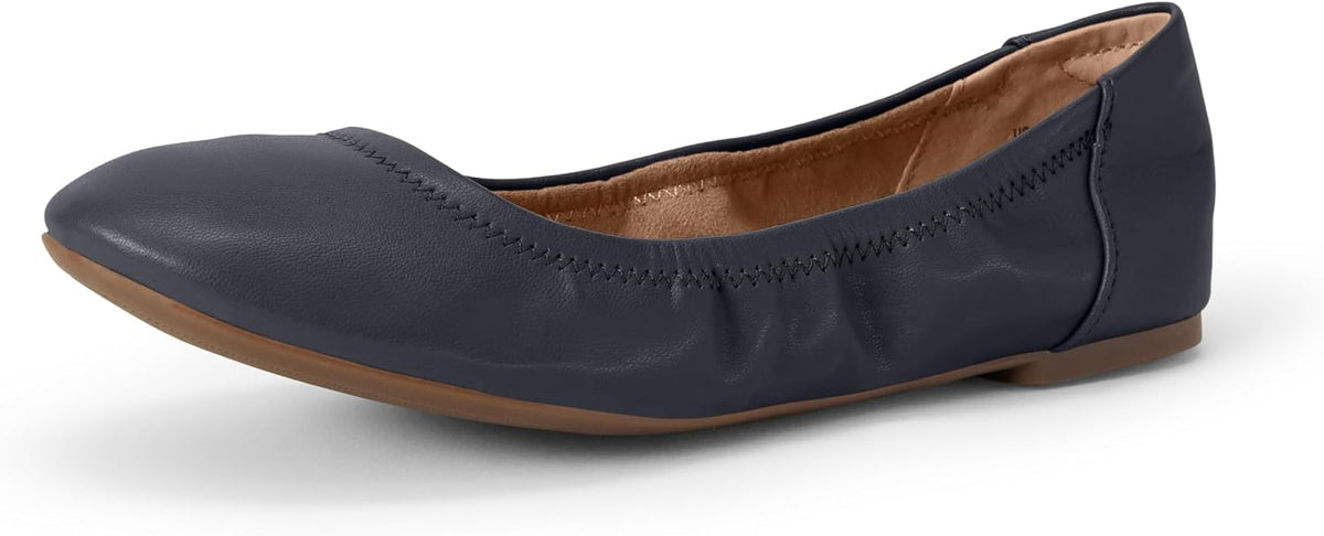 Women's Comfortable Round Toe Ballet Flats, Cushioned Memory Foam