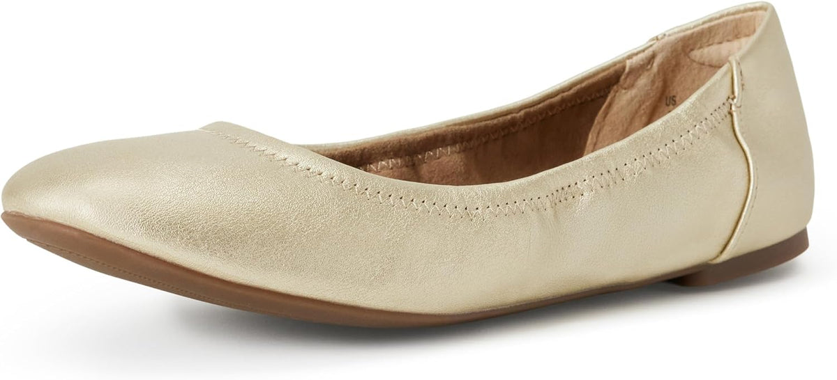 Women's Comfortable Round Toe Ballet Flats, Cushioned Memory Foam