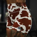 Women's High-Waisted Seamless Front Compression Training Shorts | Moo Moo Pew