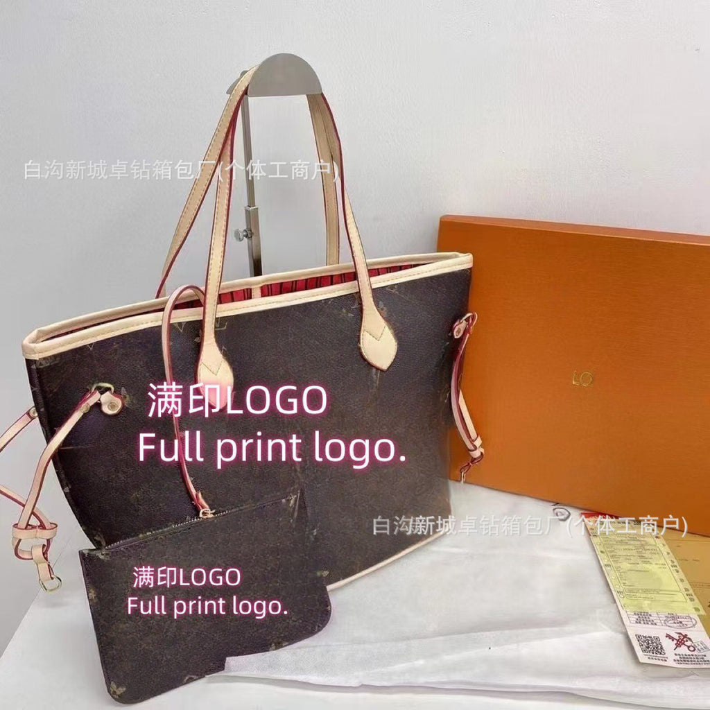 Ladies large capacity tote shoulder bag