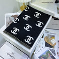 Imitation cashmere scarf women's double C with correct letters and label, shawl with label, warm scarf for women, cross-border wholesale with a light luxury and high-end feel