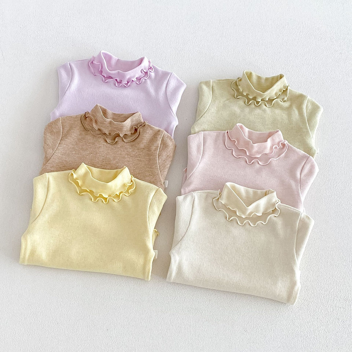 Girls' Side Base Layer 2026 Winter Baby Girl Thickened Mid-Turtleneck Inner Layer, Children's Winter Wear zdy6775