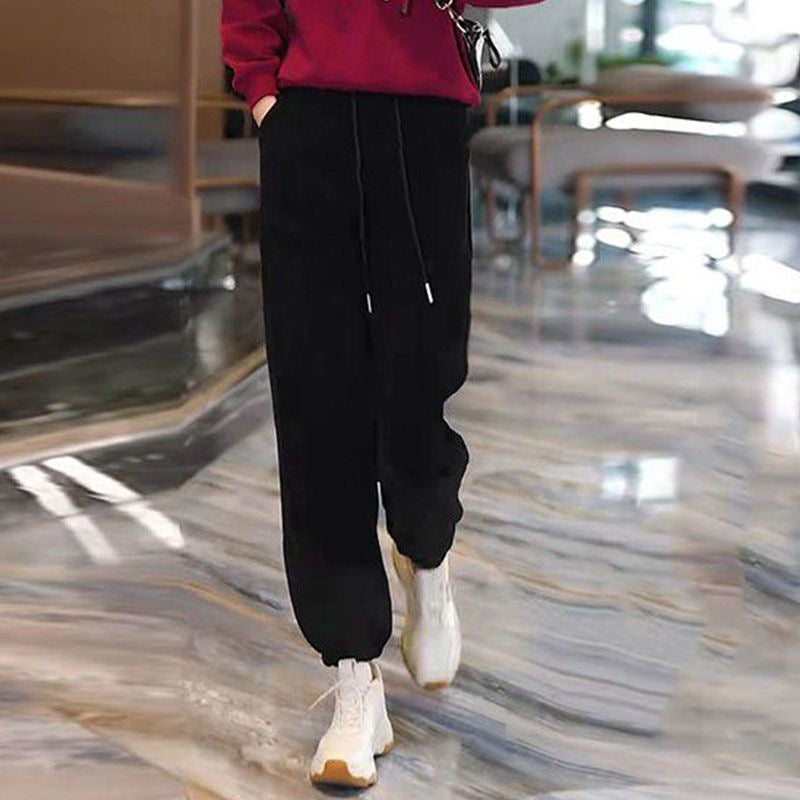 2026 Super Popular Casual Sportswear Set for Women, Spring and Autumn Loose Slimming Fashionable Premium Sweatshirt and Work Pants Two-Piece Set