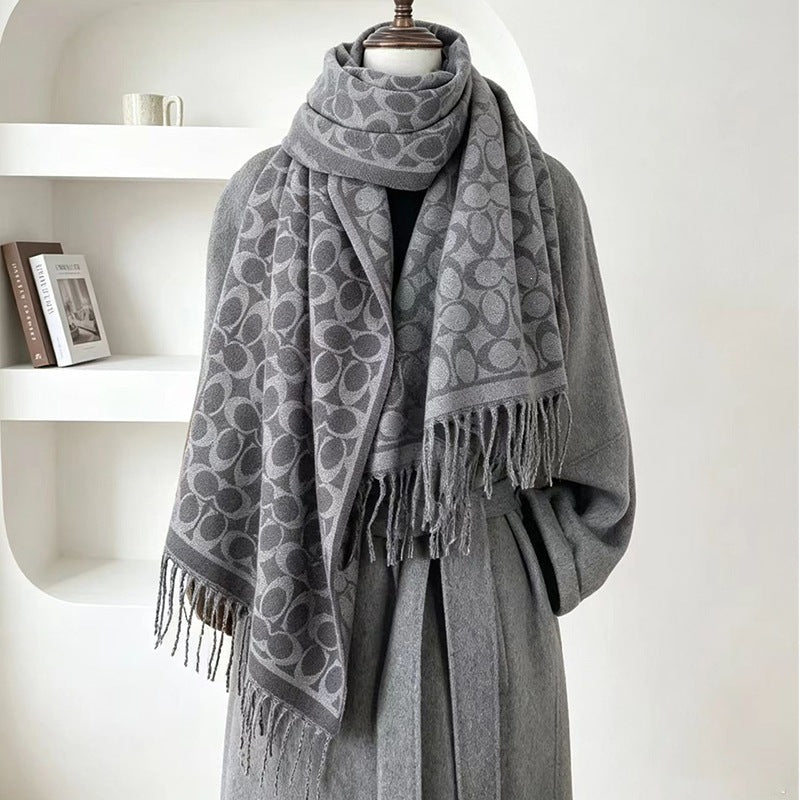 Best-selling cashmere double-sided scarf
