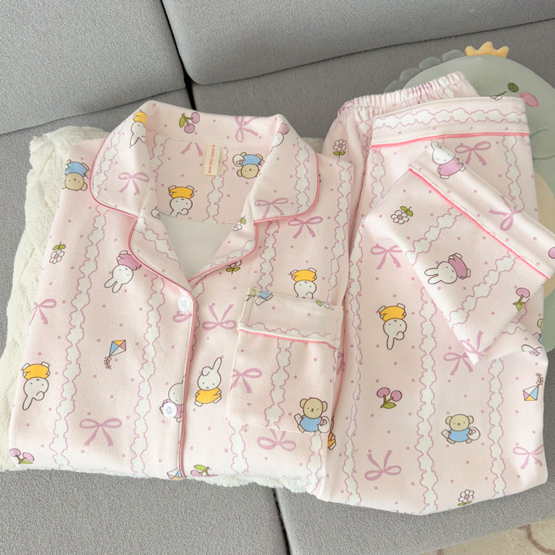 Miffy Rabbit Velvet Pajamas for Women, 2026 New Spring/Autumn/Winter Thickened Coral Plush Cute Girly Loungewear