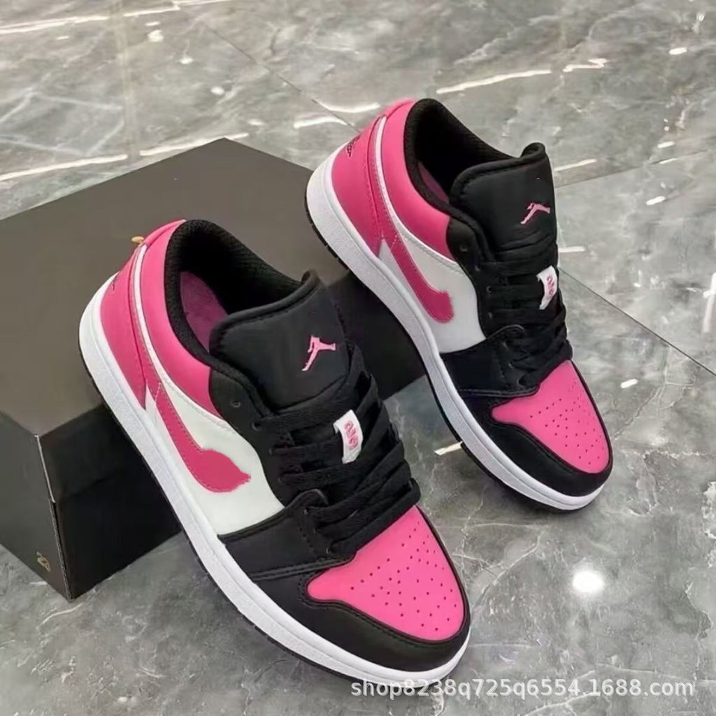 Putian Pure Original High-Quality Spring/Summer New Qiao 1 Hot Watermelon Pink Aj Men's and Women's Shoes Campus Trendy Casual Board