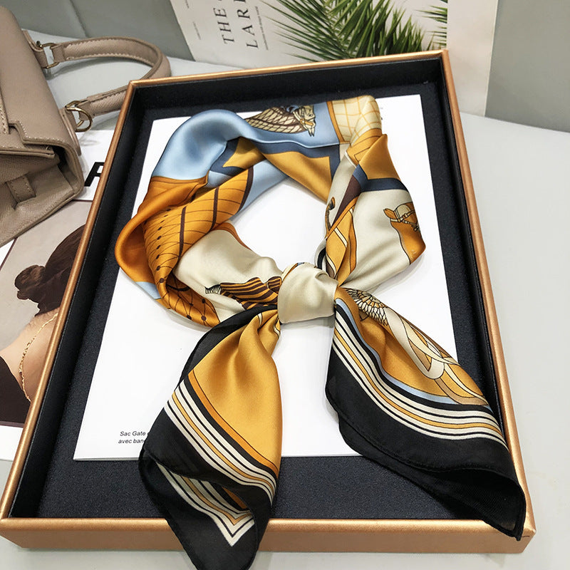 Silky Satin Printed Scarf