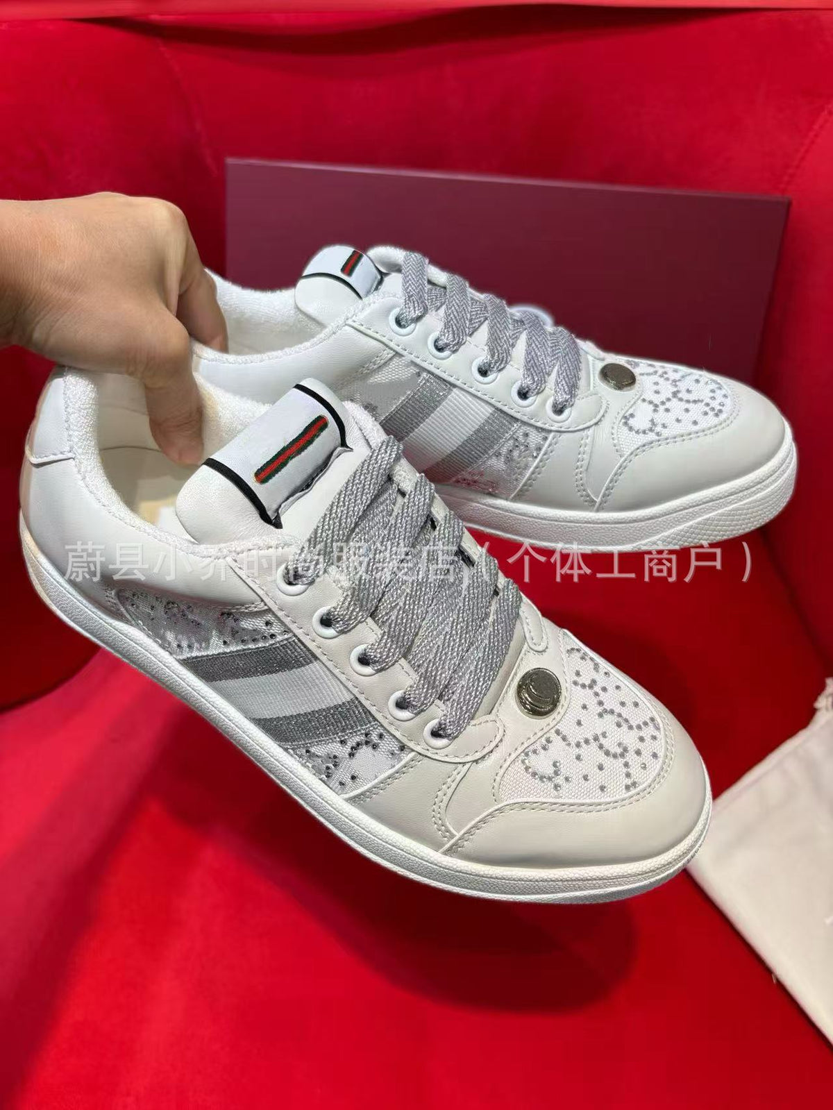 Guangzhou High-Quality Factory Direct Sale GG Family Dirty Shoes for Women 2025 New Casual Sports Shoes Suede White Sneakers for Women