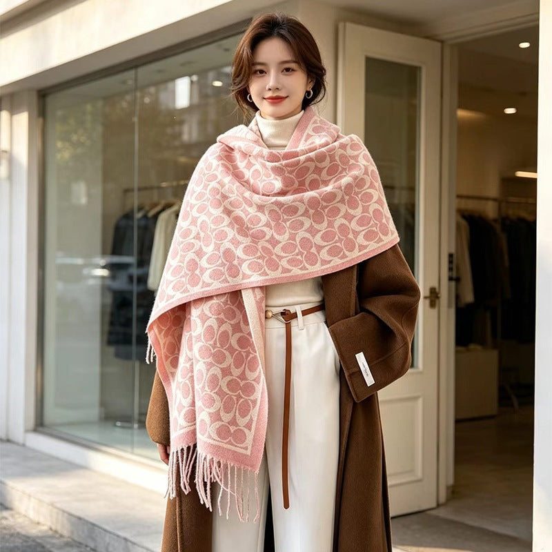 Best-selling cashmere double-sided scarf