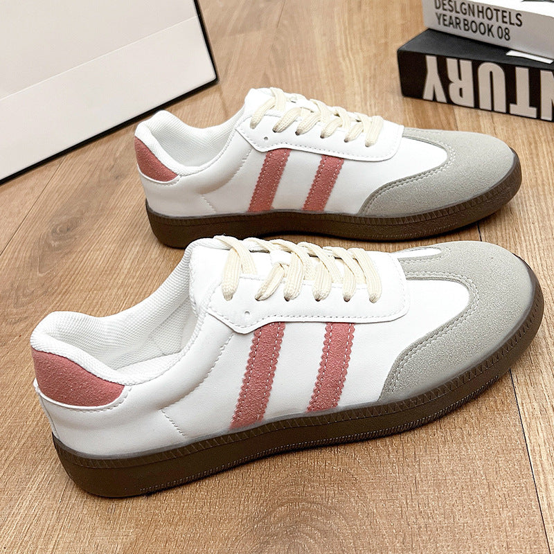 Women's spring flats, high-end versatile soft-soled casual women's moral training shoes, comfortable and comfortable for feet, Argan shoes for women, new autumn arrival