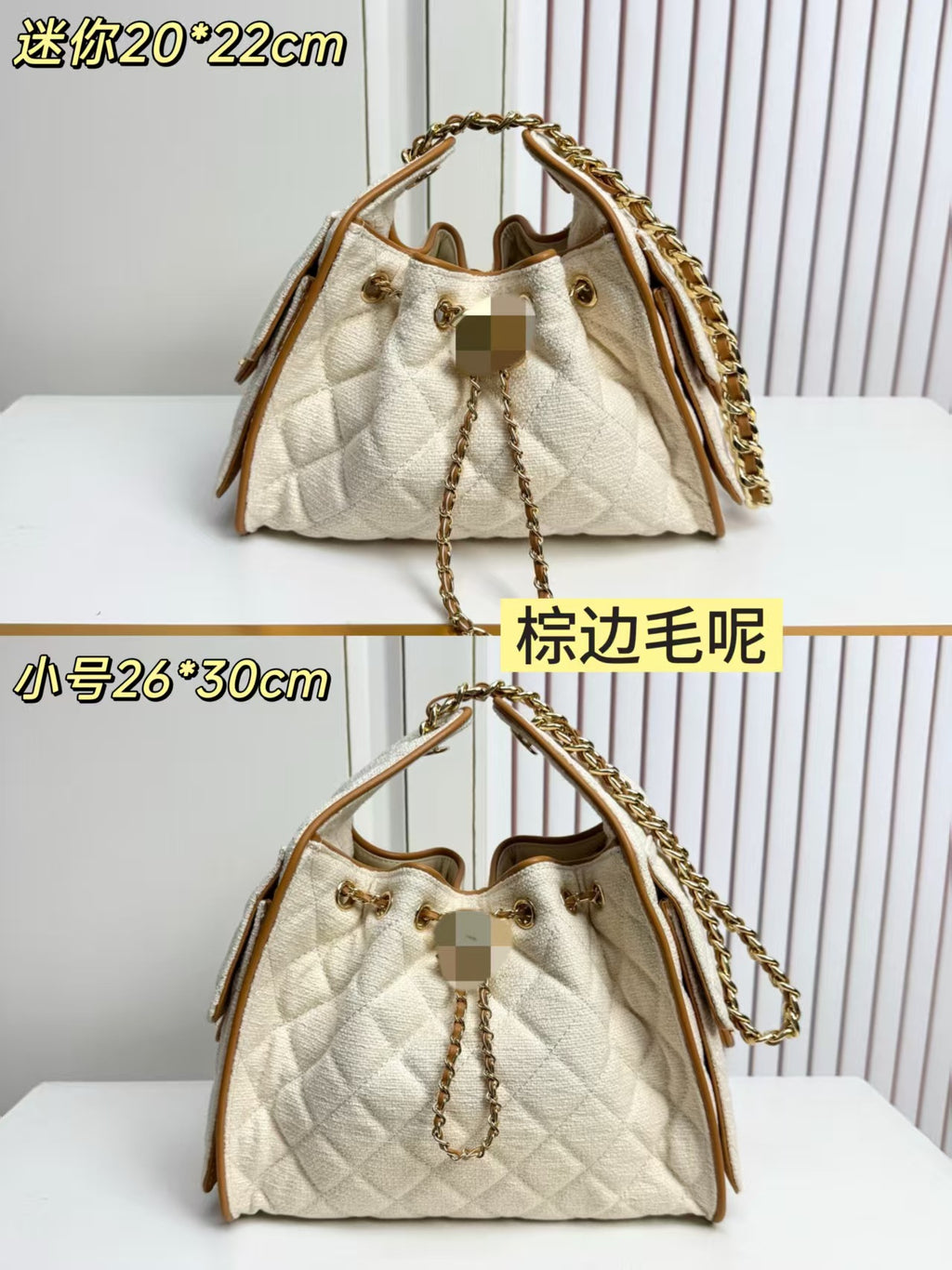 Classic Hobo Underarm Bag with Diamond Chain Single Shoulder Handbag for a High-End Look