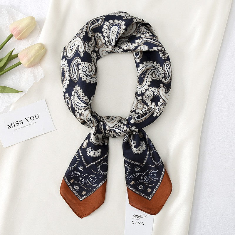 Silky Satin Printed Scarf