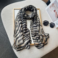 Vintage Zebra Pattern Scarf for Women, 2026 Spring/Summer New Light Luxury High-End Long Scarf Versatile Shawl Outerwear