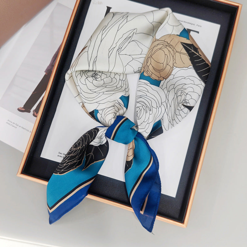 Silky Satin Printed Scarf