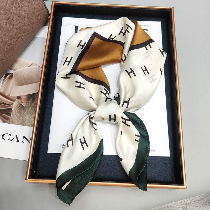Silky Satin Printed Scarf