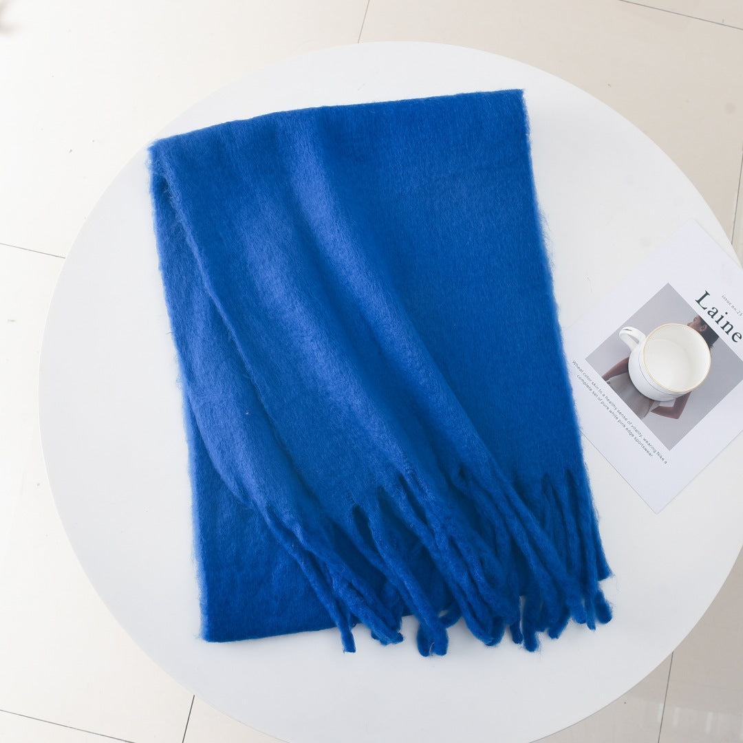 Mohair Solid Color Scarf