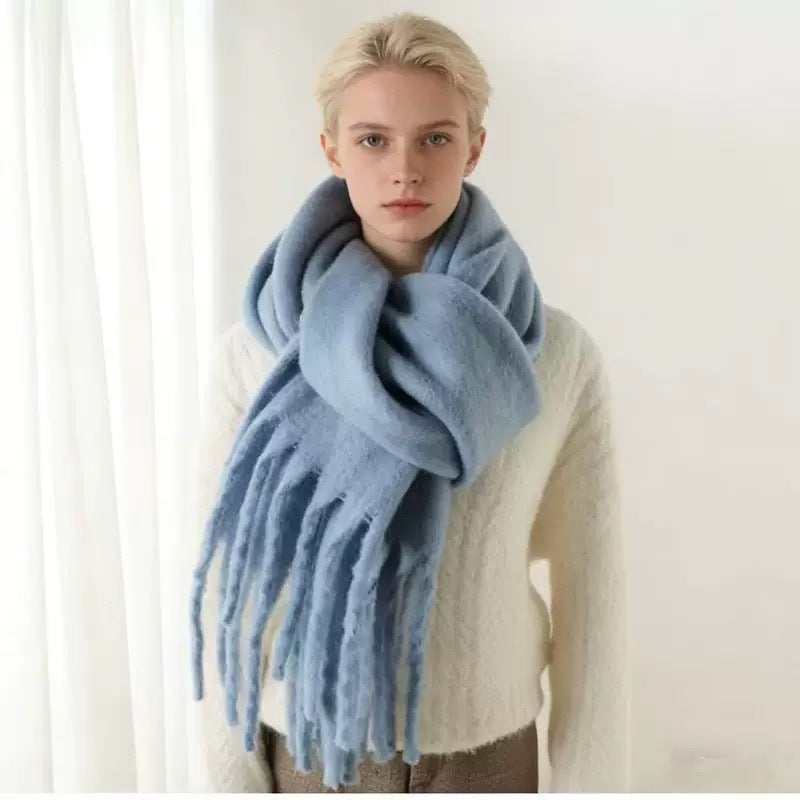 Mohair Solid Color Scarf