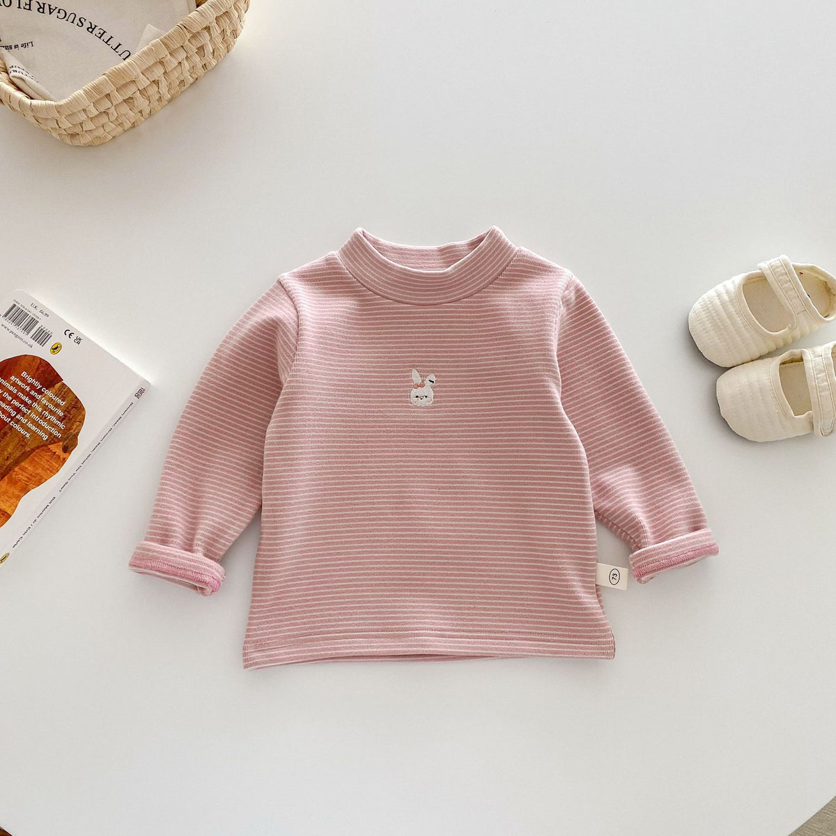 Children's German velvet base shirt 0-5 years old winter small left small right girl foreign style cartoon with boys' winter clothes AY648
