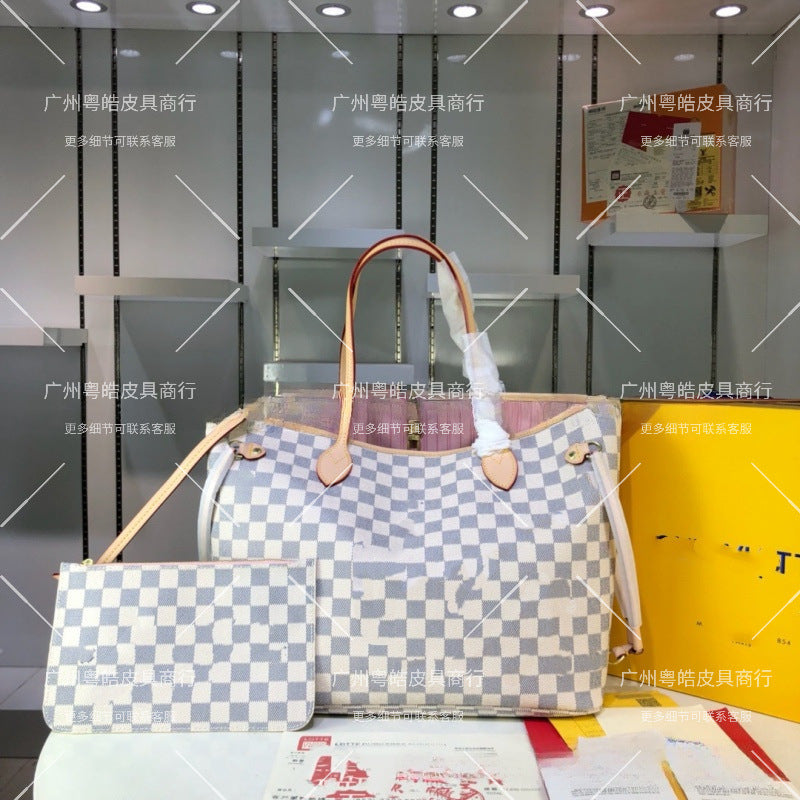 Foreign trade, cross-border e-commerce, Europe and the United States, LL, presbyopia, color-changing cowhide women's bag, one-shoulder hand-to-hand tote bag, shopping bag