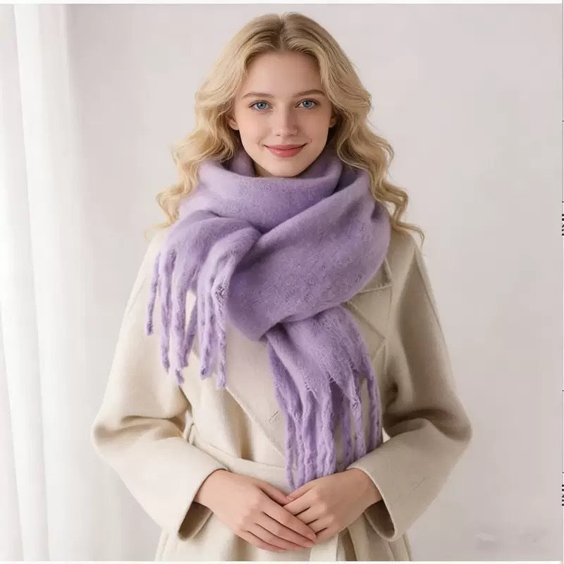 Mohair Solid Color Scarf
