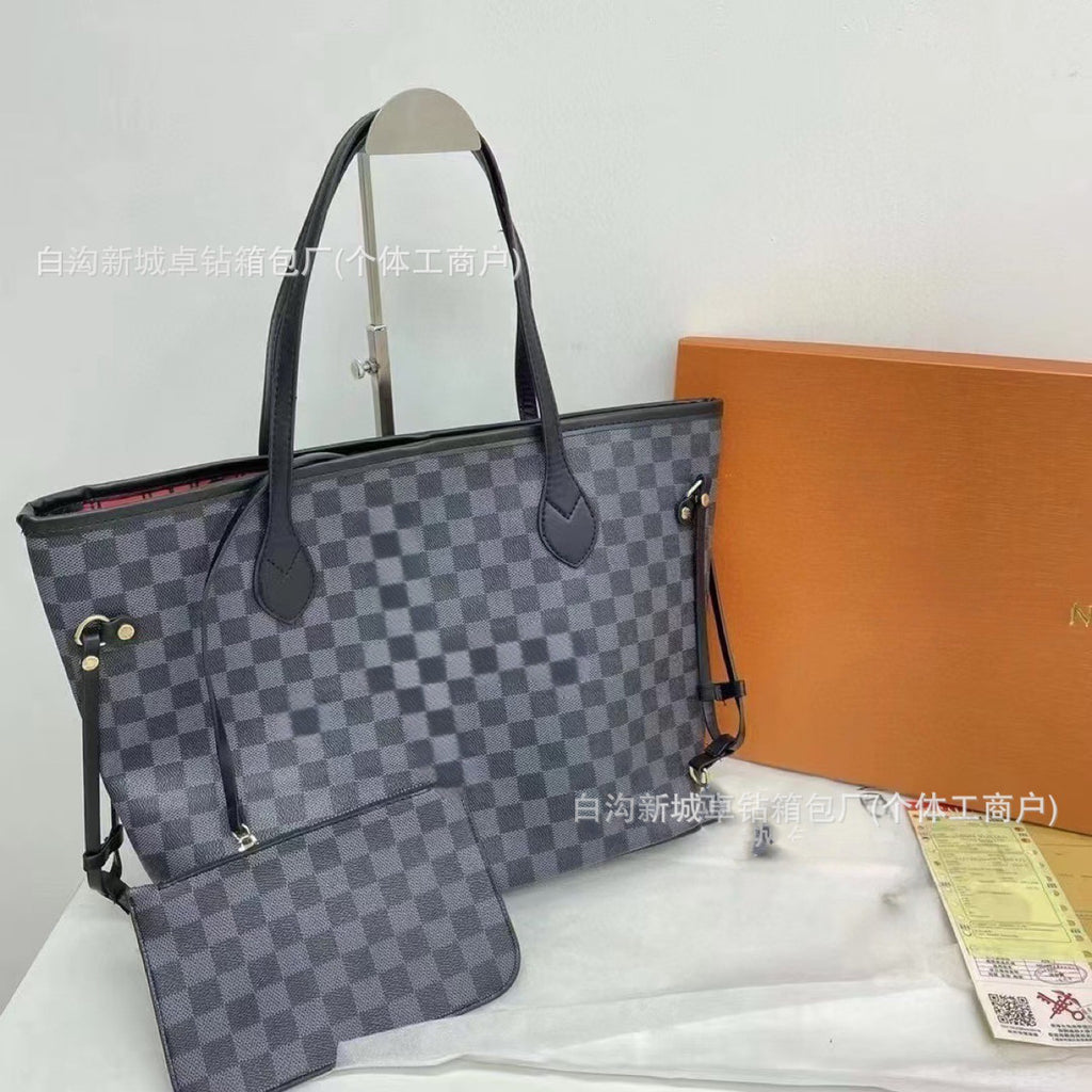 Ladies large capacity tote shoulder bag