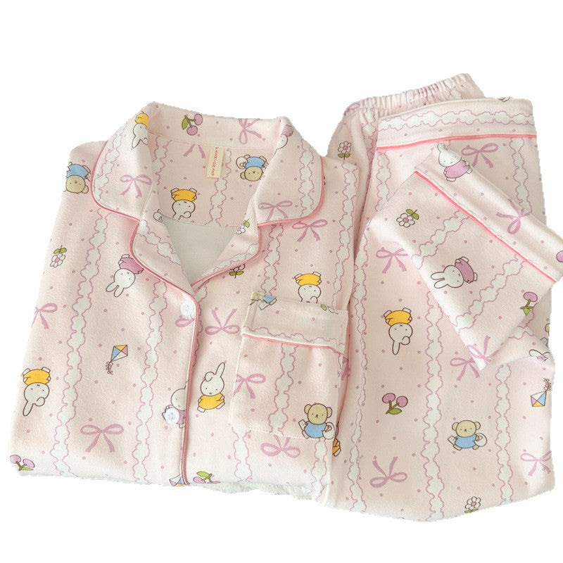 Miffy Rabbit Velvet Pajamas for Women, 2026 New Spring/Autumn/Winter Thickened Coral Plush Cute Girly Loungewear
