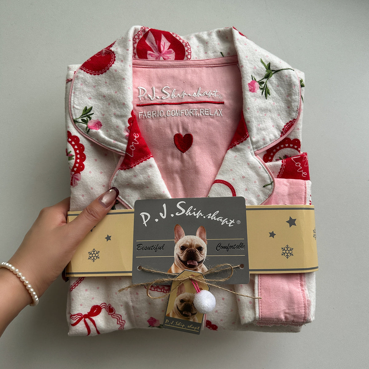 Strong push ~ foreign trade light luxury pjs pajamas spring and autumn sanded cotton pajamas women's long sleeves and pants loungewear pajama sets