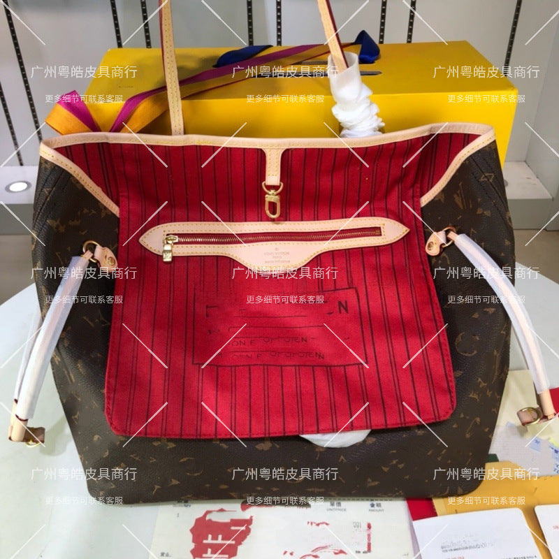 Foreign trade, cross-border e-commerce, Europe and the United States, LL, presbyopia, color-changing cowhide women's bag, one-shoulder hand-to-hand tote bag, shopping bag