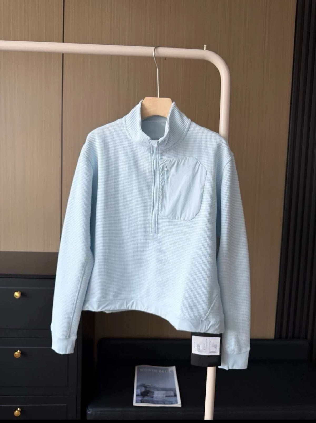 Autumn women's half-zipper sweatshirt, outdoor commuting sports, simple casual slim-fit long-sleeve top