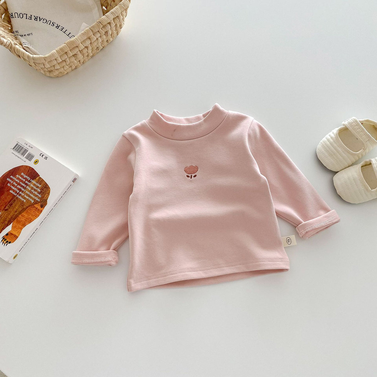 Children's German velvet base shirt 0-5 years old winter small left small right girl foreign style cartoon with boys' winter clothes AY648