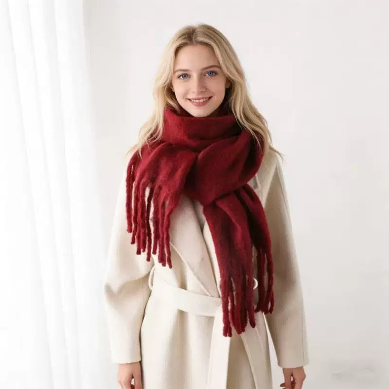 Mohair Solid Color Scarf