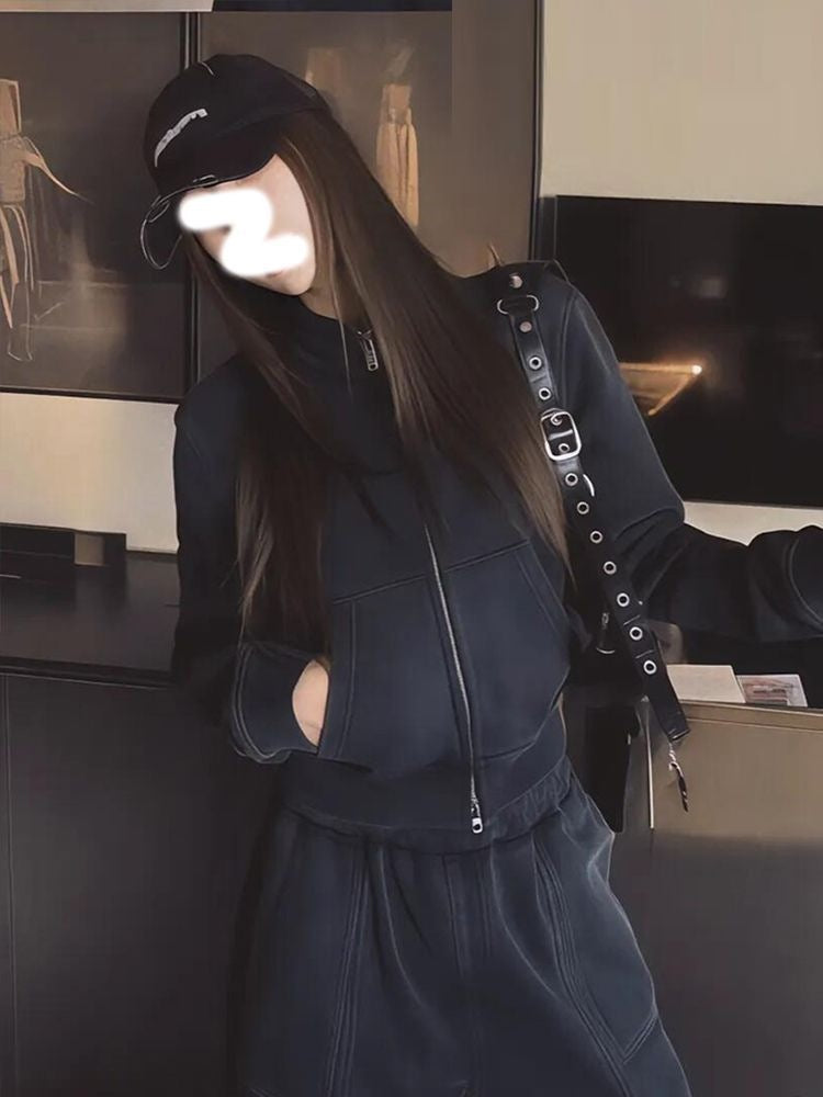 2026 Super Popular Casual Sportswear Set for Women, Spring and Autumn Loose Slimming Fashionable Premium Sweatshirt and Work Pants Two-Piece Set