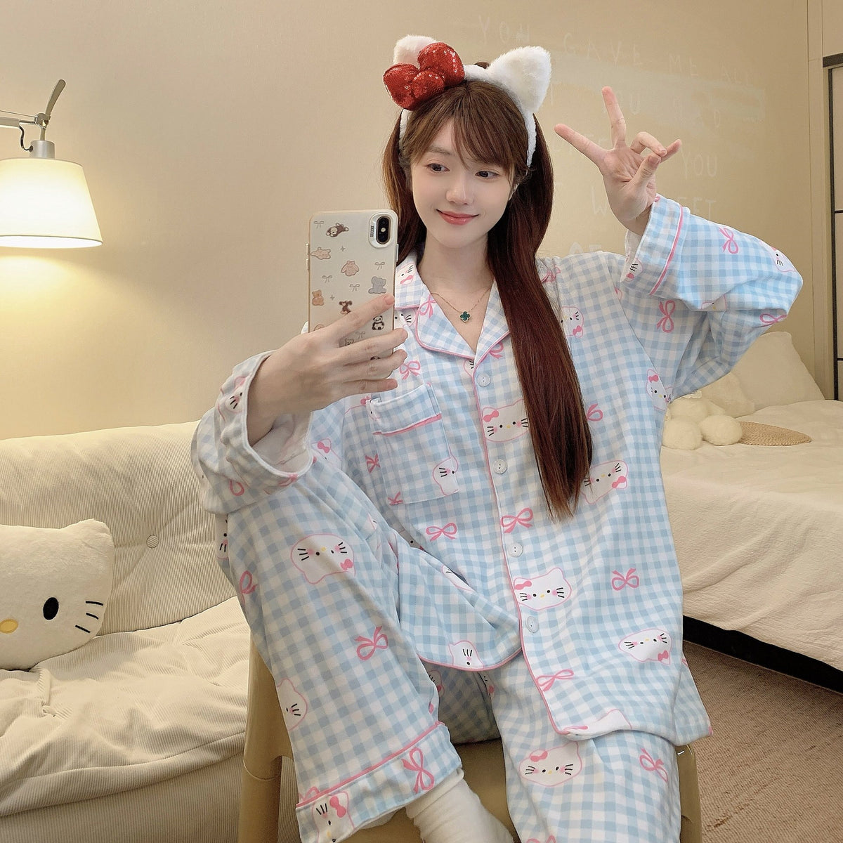 Miffy Rabbit Velvet Pajamas for Women, 2026 New Spring/Autumn/Winter Thickened Coral Plush Cute Girly Loungewear