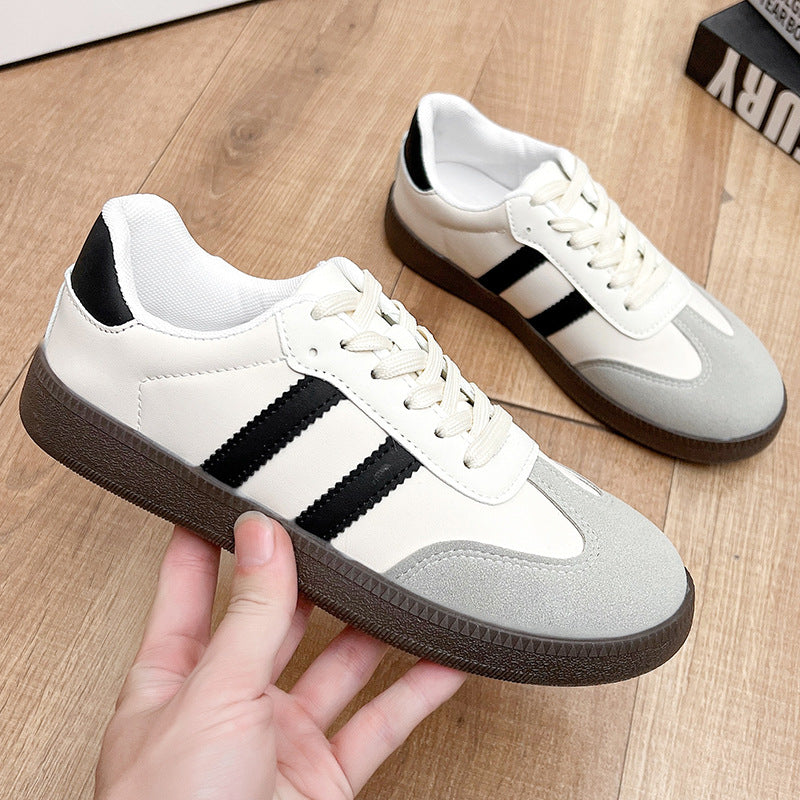 Women's spring flats, high-end versatile soft-soled casual women's moral training shoes, comfortable and comfortable for feet, Argan shoes for women, new autumn arrival