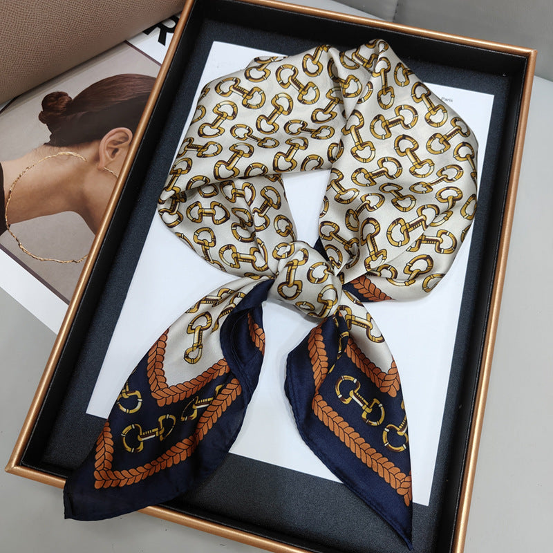 Silky Satin Printed Scarf