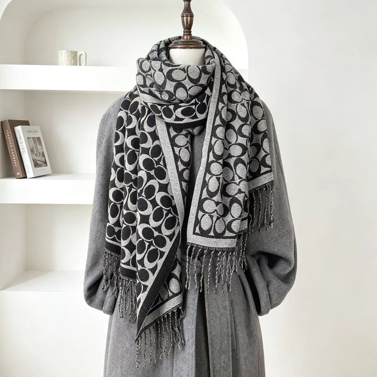 Best-selling cashmere double-sided scarf