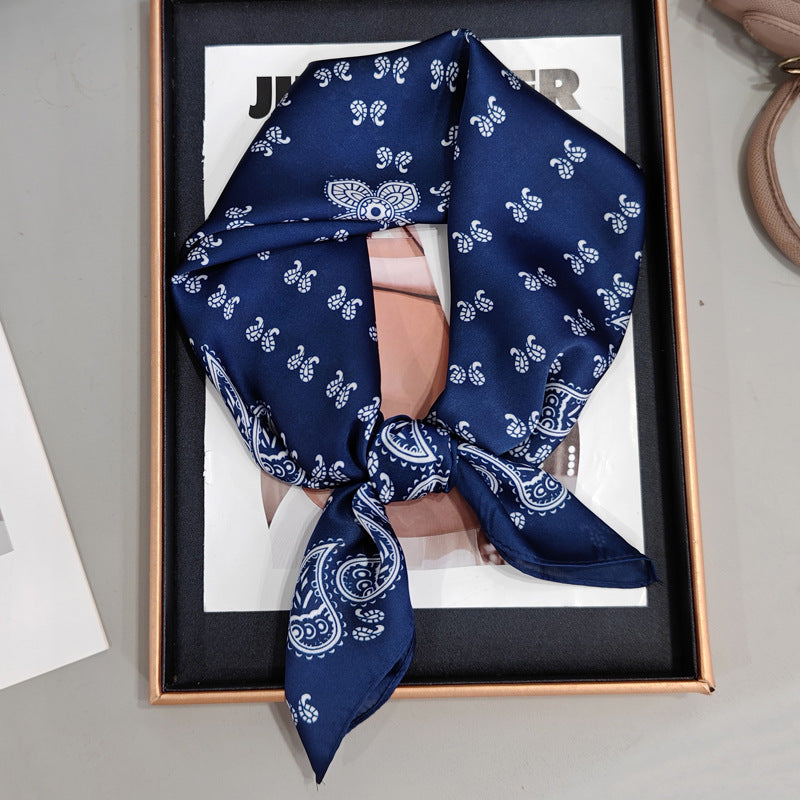 Silky Satin Printed Scarf