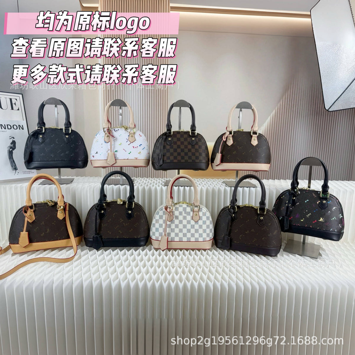 Monogram high-end single-shoulder women's bag
