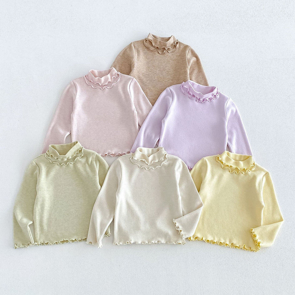 Girls' Side Base Layer 2026 Winter Baby Girl Thickened Mid-Turtleneck Inner Layer, Children's Winter Wear zdy6775
