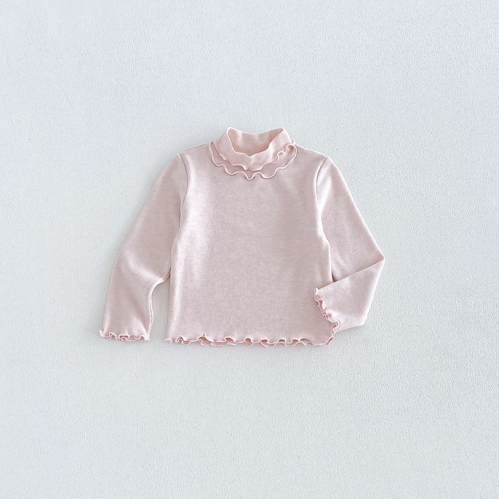 Girls' Side Base Layer 2026 Winter Baby Girl Thickened Mid-Turtleneck Inner Layer, Children's Winter Wear zdy6775