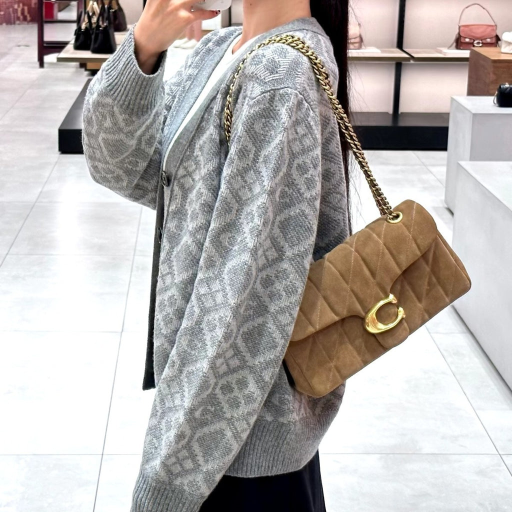 Ko C lambskin Tabby26 diamond lattice Dionysian bag light luxury fashion chain hand-to-hand crossbody shoulder armpit women's bag