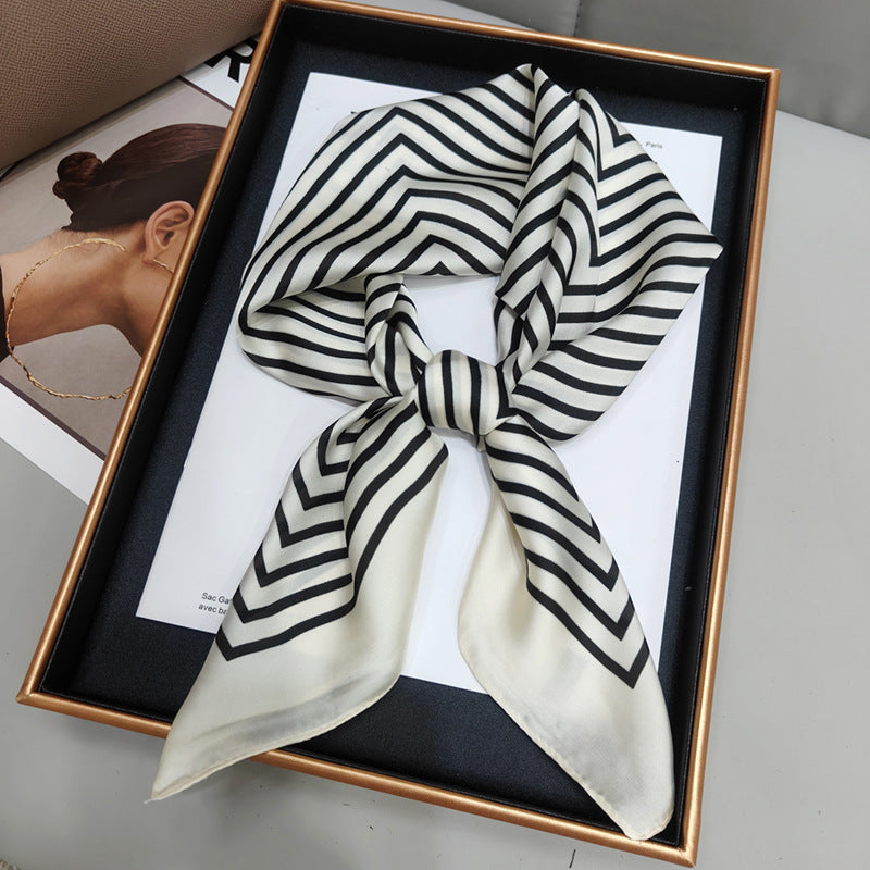 Silky Satin Printed Scarf