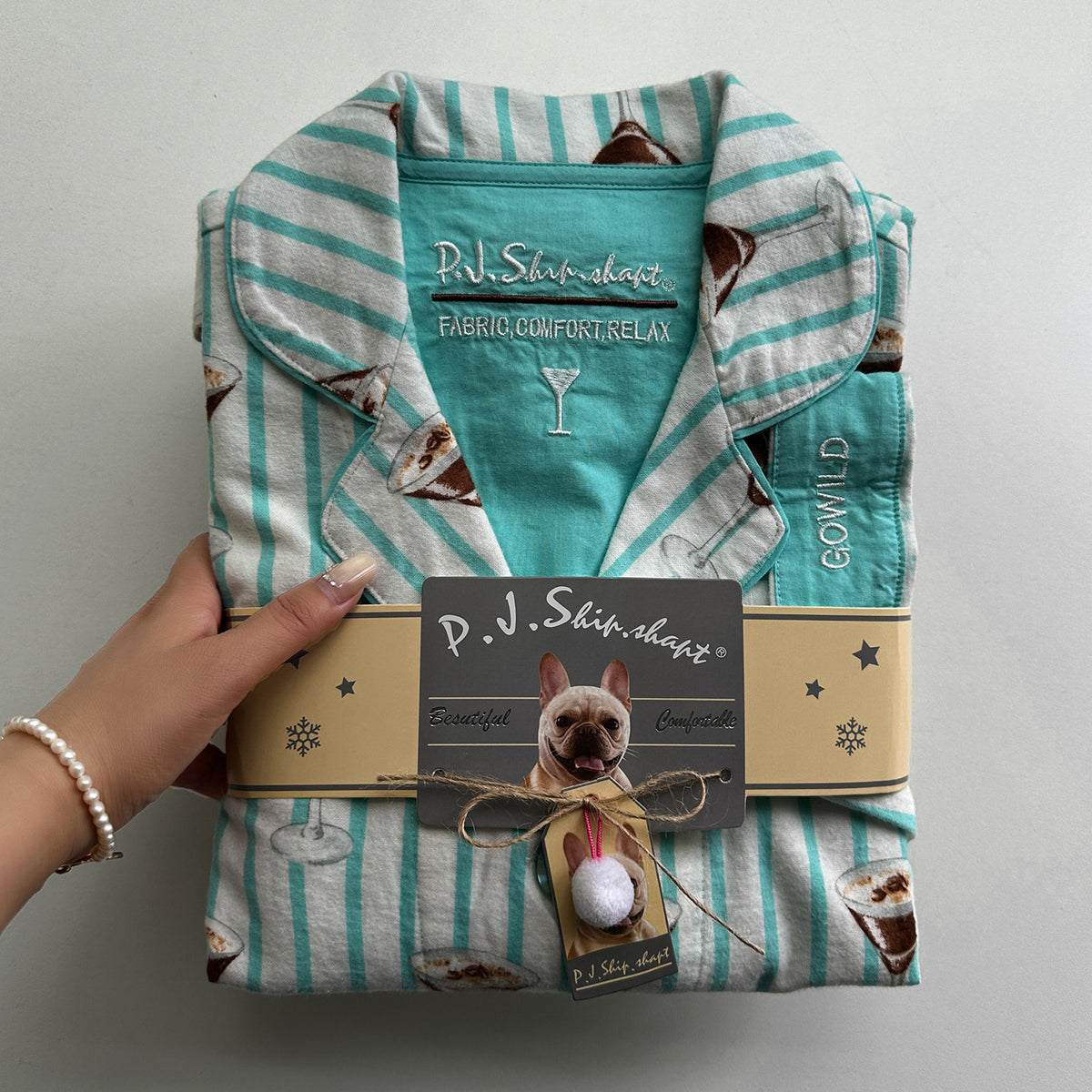 Strong push ~ foreign trade light luxury pjs pajamas spring and autumn sanded cotton pajamas women's long sleeves and pants loungewear pajama sets
