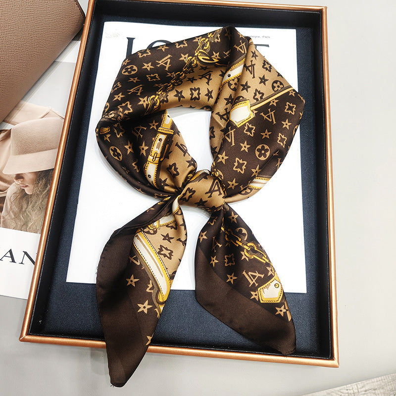 Silky Satin Printed Scarf