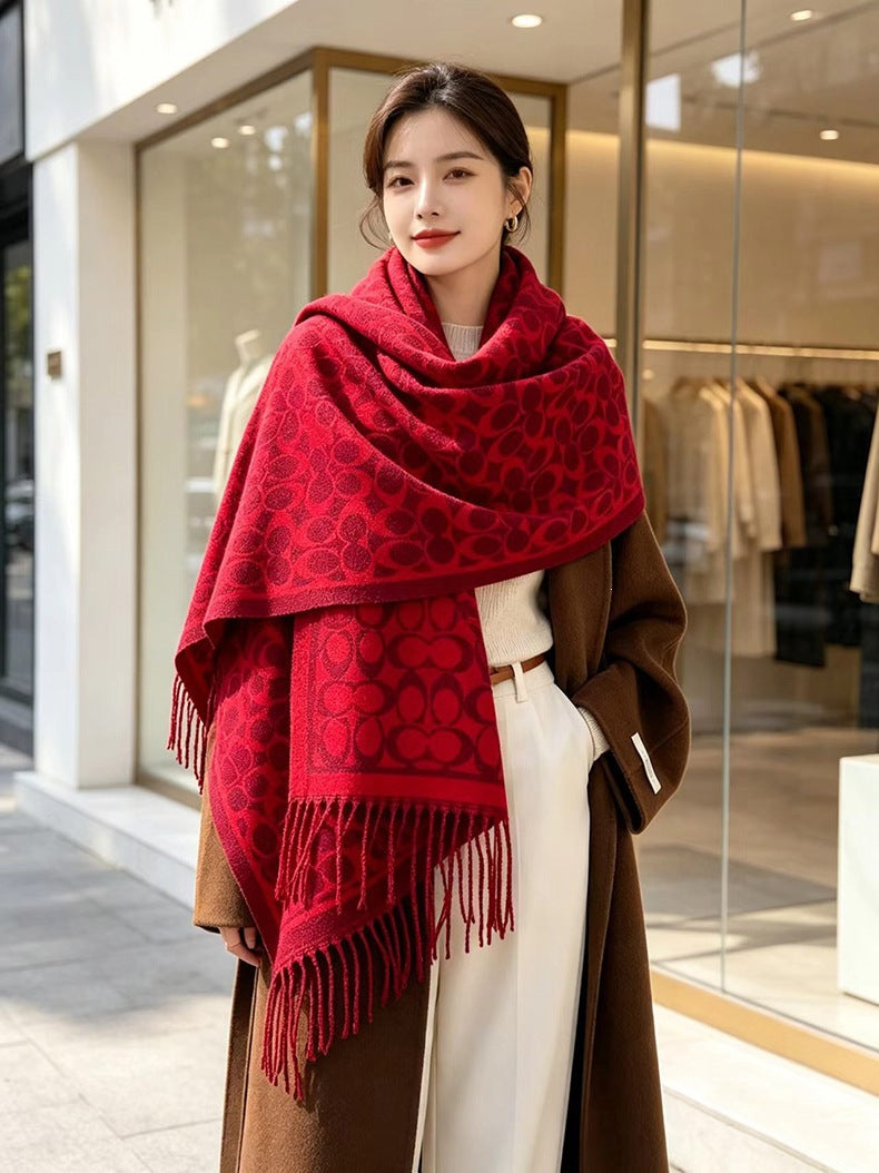 Best-selling cashmere double-sided scarf